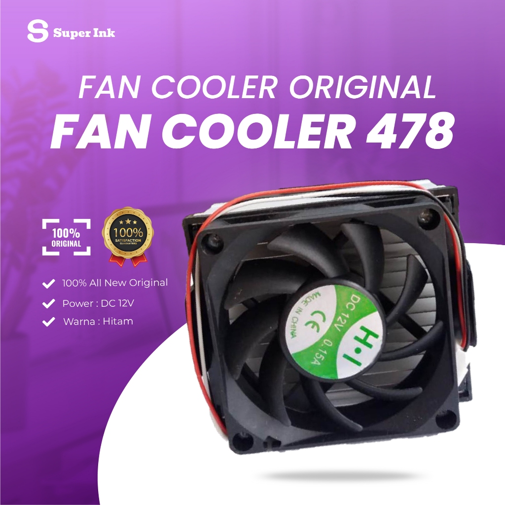 Fan Cooler Processor Intel Socket 478