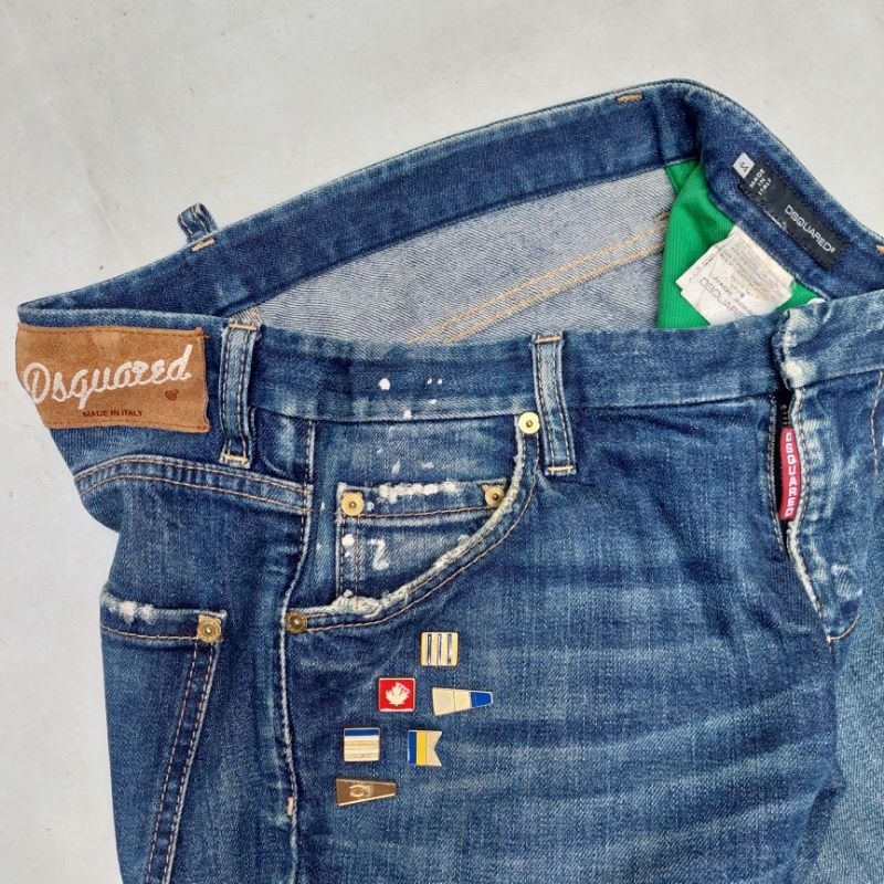Celana jeans pria, DSQUARED2, Made In Italy