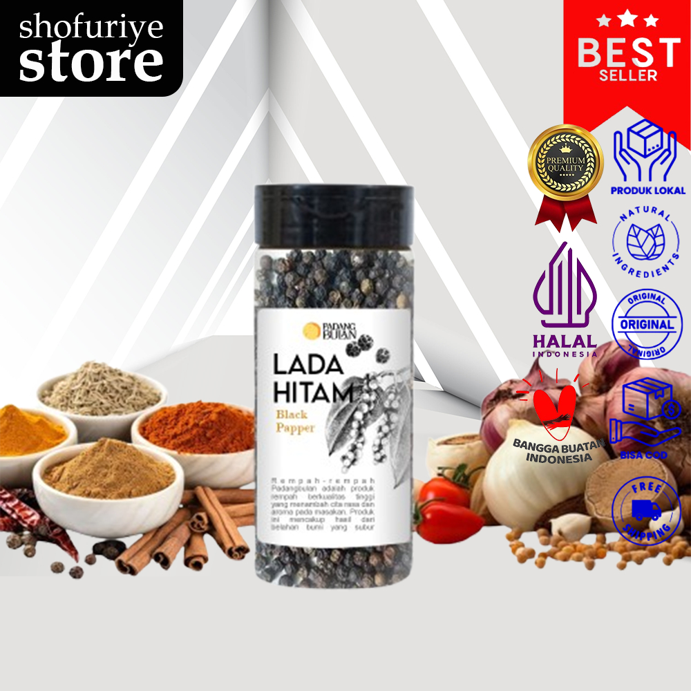 

Lada Hitam 50gr Rempah Organik Halal Premium - PADANGBULAN