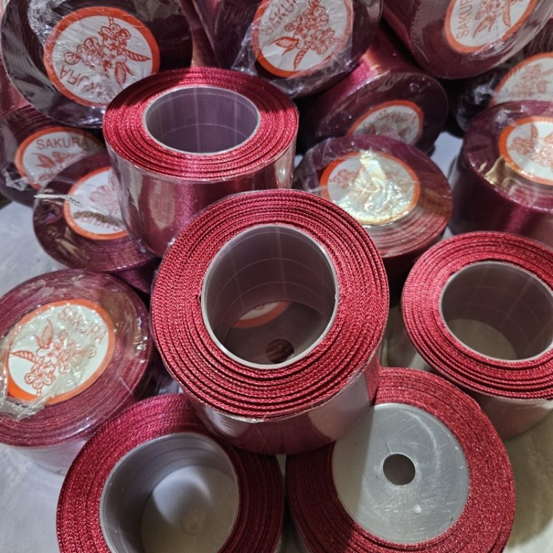 

Pita Satin Maroon Premium (READY STOK)