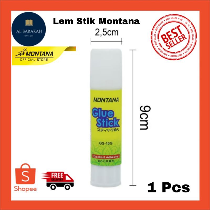 

1 Pcs !!! Lem Stik Montana Glue Stick / Lem Batang Montana GS-10 / 10Gr RETAIL