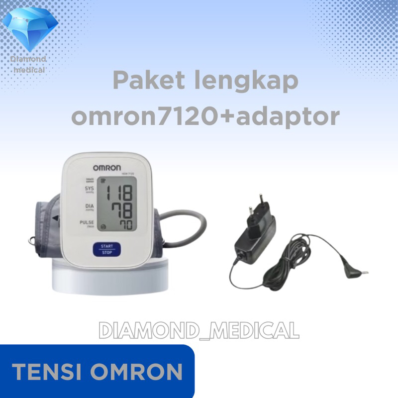 tensimeter digital omron 7120 + adaptor Omron origanal