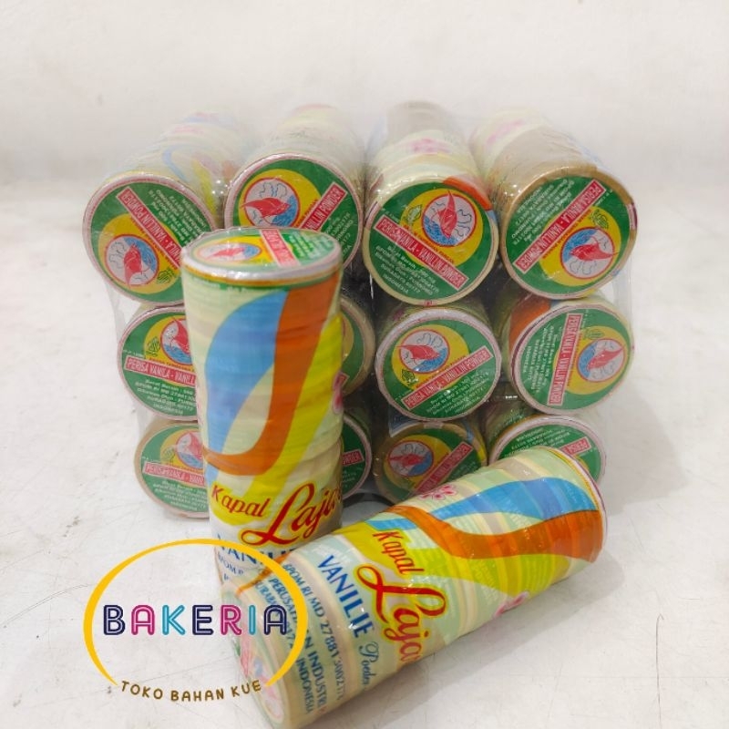 Vanili Powder Kapal Layar isi 6 pcs / Vanili bubuk / Vanili Cepuk Layar