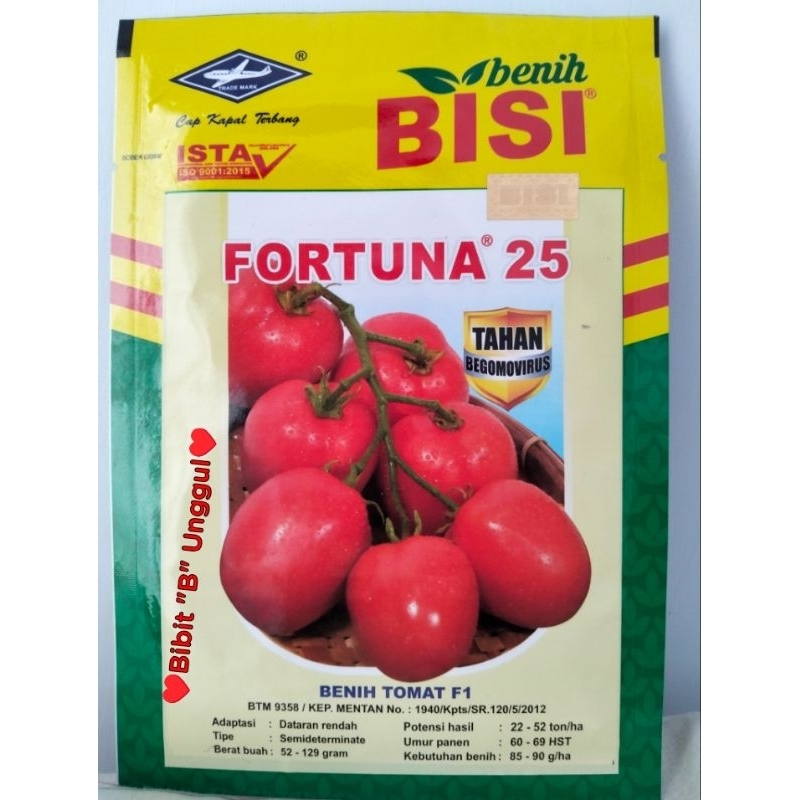 Benih Tomat F1 FORTUNA 25  (5 gram).