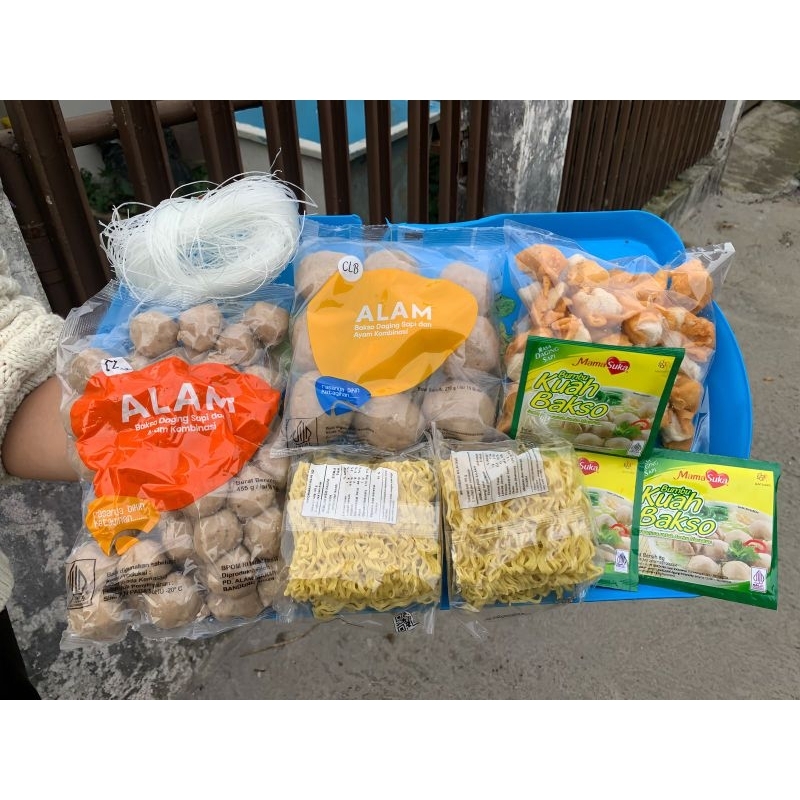 

Paket Baso Lengkap Baso Isi 50+10 Isi Mie Isi Kuah Isi Siomay