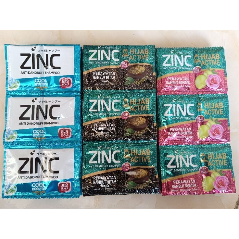 Sampo Zinc Sampo Sachet [Satu renteng]