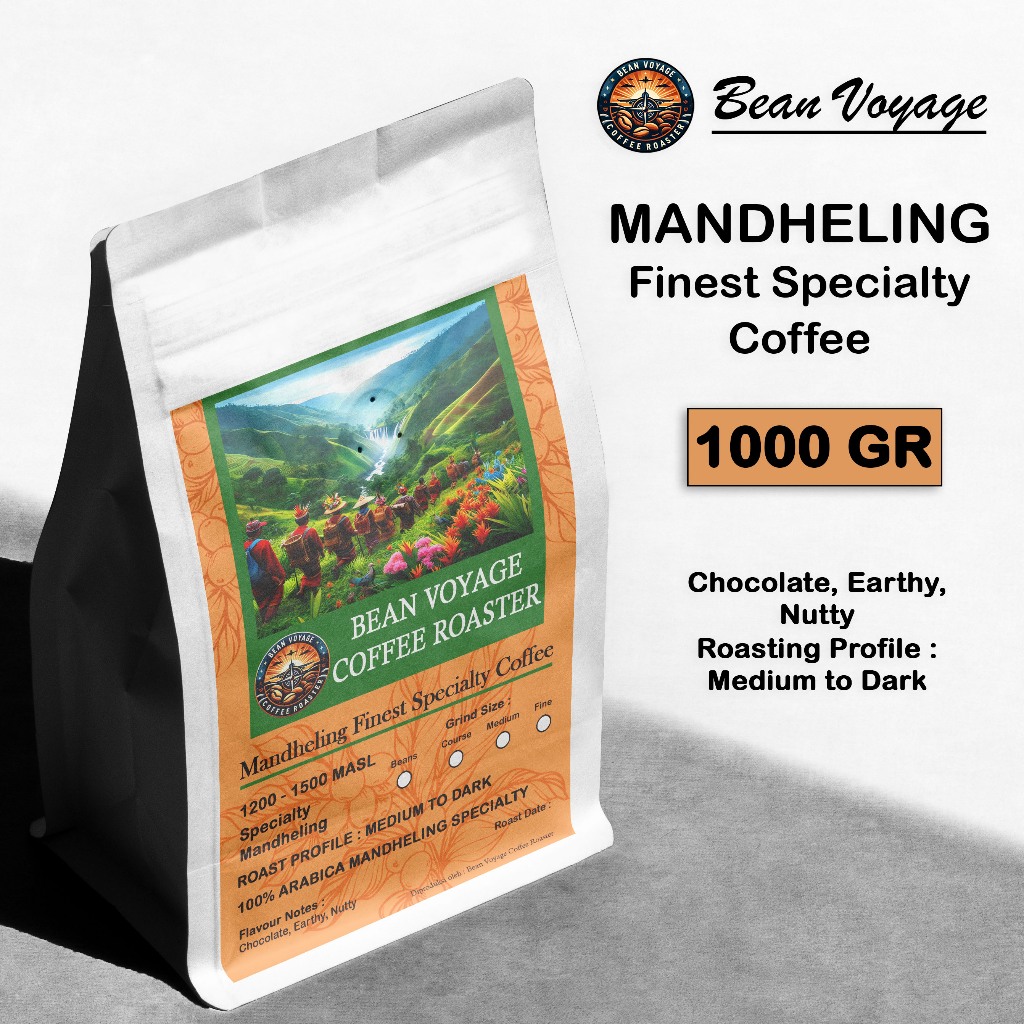 

Bean Voyage Hengsindo Kopi Arabika Mandheling Sumatera 1kg – Specialty Biji/Bubuk Fresh Roasted