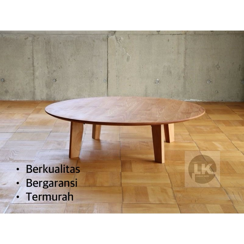 Meja bulat Meja bundar lesehan meja tamu