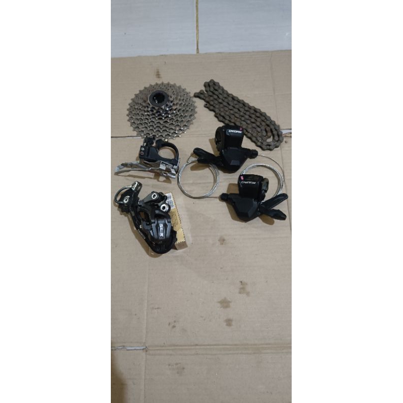 mini groupset Shimano deore slx 3x9speed