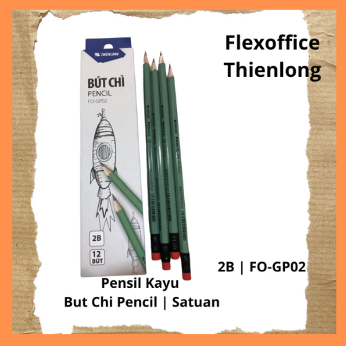

FLEXOFFICE Pensil 2B But Chi FO-GP02 sekotak isi 12 pcs