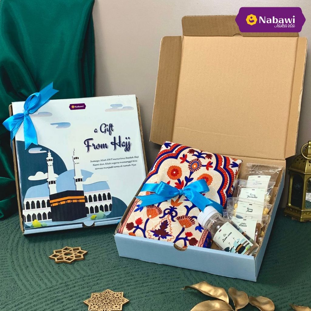 

G&C Hampers Mecca 6in1 Sajadah Sujud dan Makanan Khas Arab Hampers Sajadah Sujud Souvenir Hampers