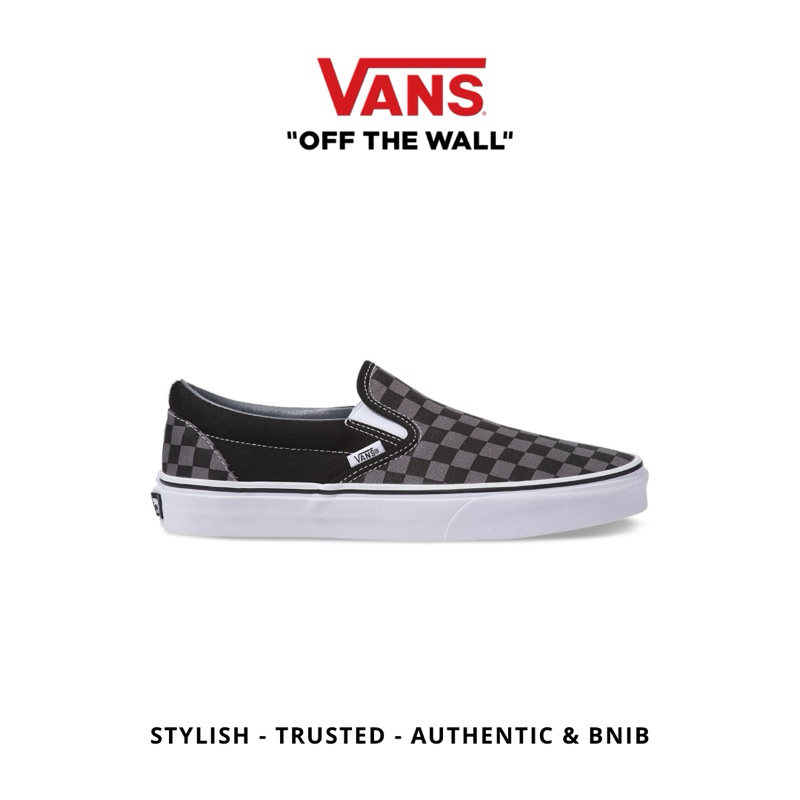 Vans Slip On Checkerboard Black Pewter