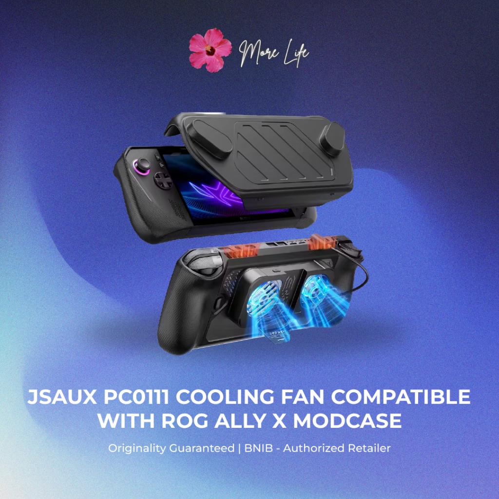 JSAUX Modcase and Cooling Fan Bundle, Cooling Kit for ROG Ally X