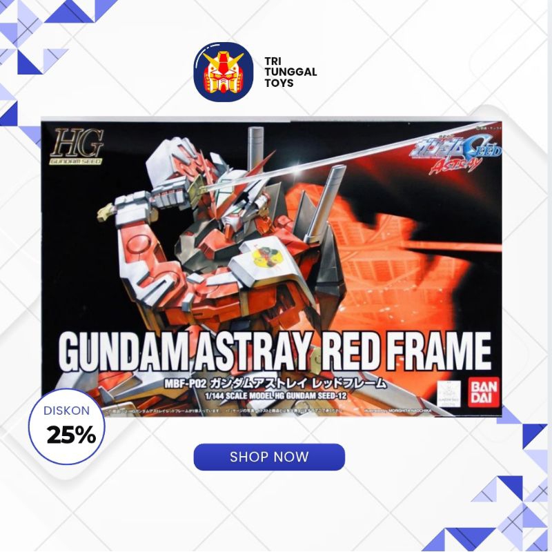 HG 1/144 Gundam Astray Red Frame Seed Gundam Bandai