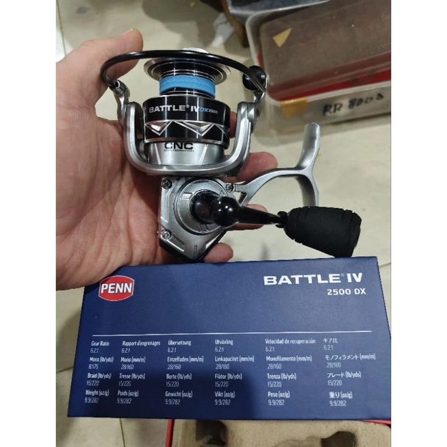 reel penn battle III atau iv silver type dx series power handel versi 3 atau 4
