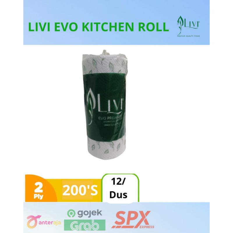 Tissue Livi Kitchen Roll 200 Sheets / Tissue Dapur
