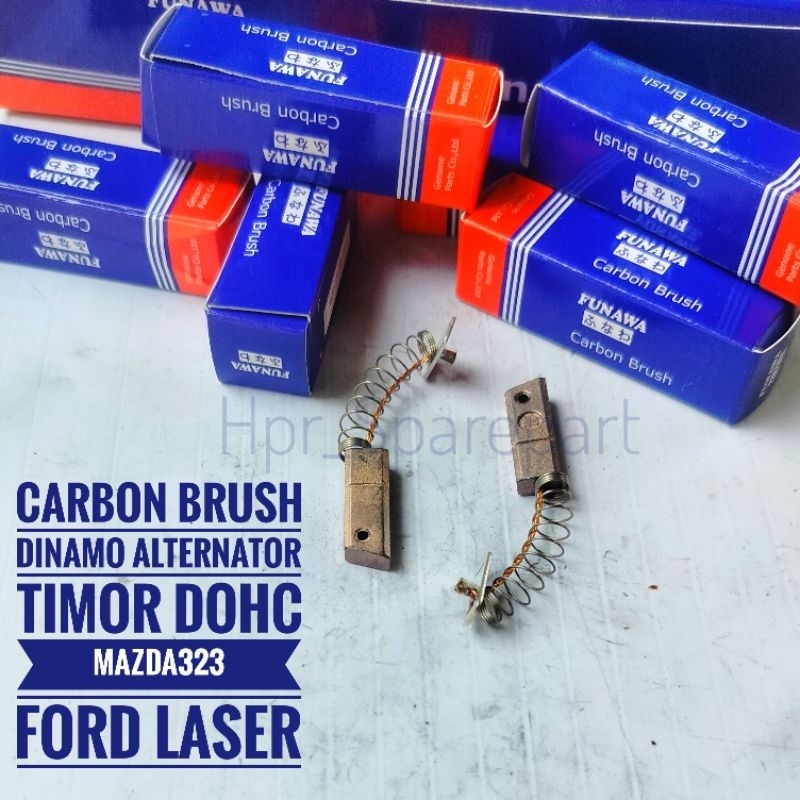 Arang Carbon Brush Dinamo Ampere Alternator Timor Dohc Mazda323 Ford Laser ka2