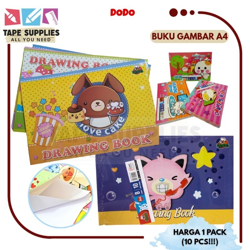 

Buku Gambar DODO A4 / (1 PAK ISI 10 BUKU) JunDW