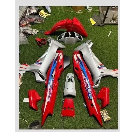 TERMURAH Bodi body Fullset Yamaha fizr f1zr Limited Edition merah silver berstriping-spakbor 125z