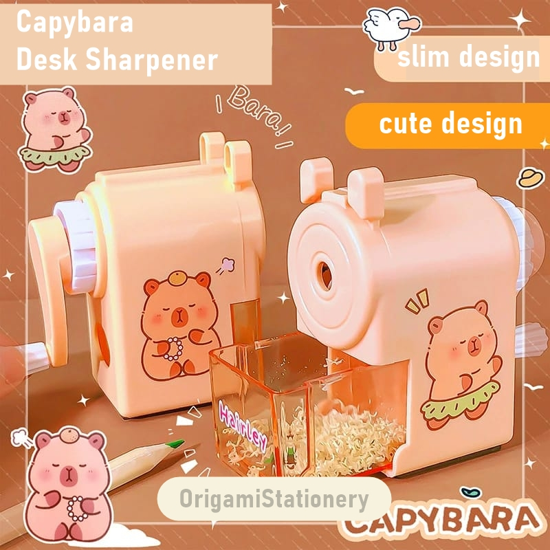 

[ORGM] Perlengkapan Sekolah Alat Tulis Kantor Rautan Meja Peraut Motif Capybara Lucu Cantik