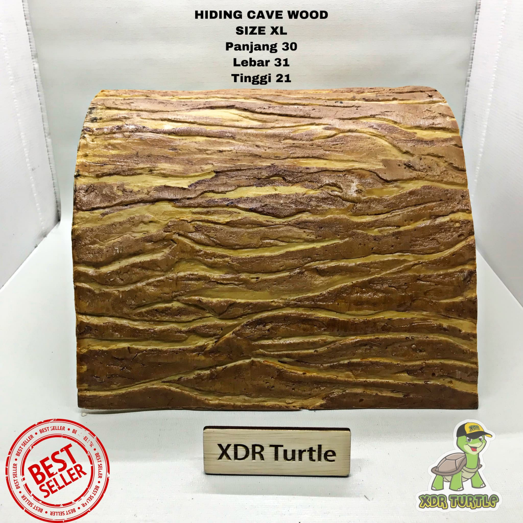 HIDING CAVE WOOD size XL / RUMAH TORTO SULCATA ISTAR REPTILE