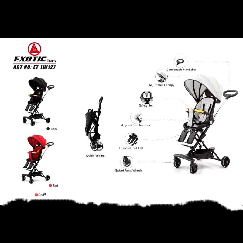 Magic Stroller Exotic ET-LW 127 Original by Pacific Roda 4 Kursi dorongan Anak