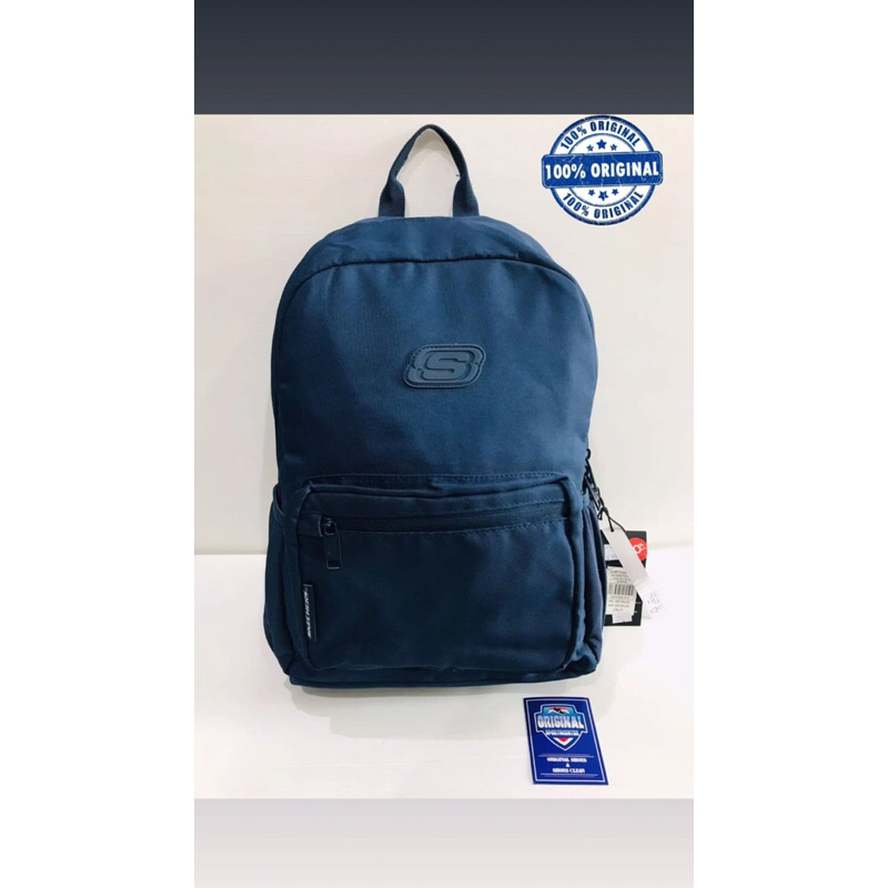 BIG SALE TAS RANSEL  SEKOLAH PRIA/WANITA SKECHERS NAVY ORIGINAL