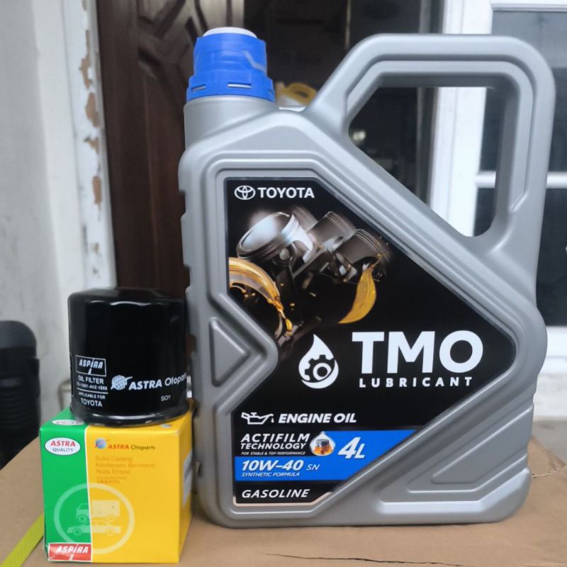PAKET GANTI OLI MESIN TMO TOYOTA 4 LITER BONUS FILTER OLI KHUSUS TOYOTA CALYA