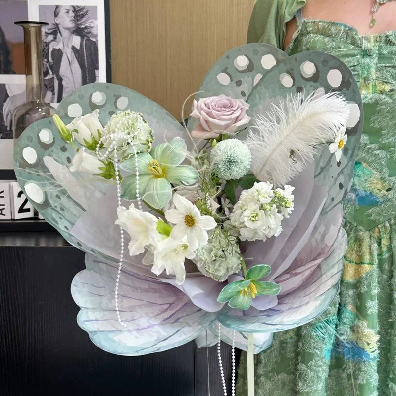 

Isi 10pasang Kertas Cellophane Kupukupu/ Kertas Bukett Motif Butterfly /Flower Wrapping Kupukupu