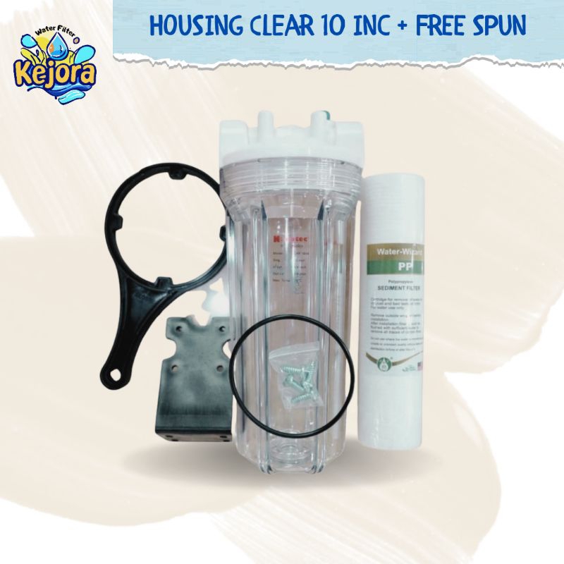 HOUSING CLEAR 10inc + CARTRIDGE FILTER / FILTER AIR /HOUSING FILTER
