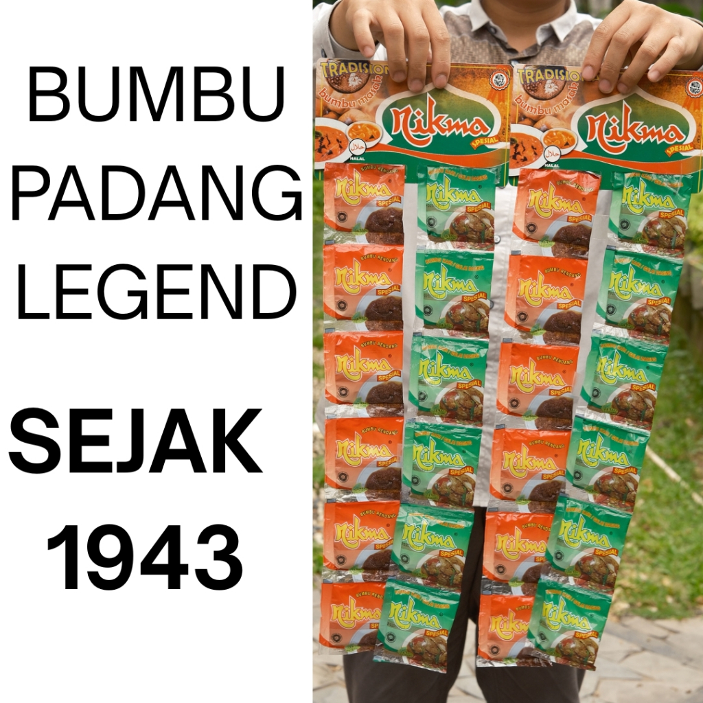 

Bumbu Rendang Gulai Padang 24 Sachet Asli Minang Legendaris Sejak 1943 Praktis Tinggal Masak