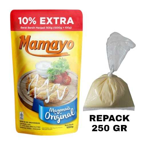 

REPACK Saus Mayonaise MAMAYO Bukan Maestro 250 GRAM
