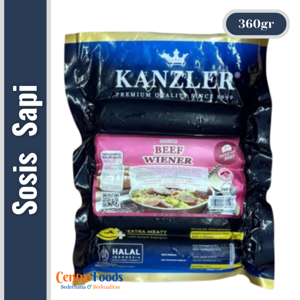 

Sosis Sapi - Beef Wiener Kanzler | Isi 5 Pcs - 360gr [ Harga Per BKS ]