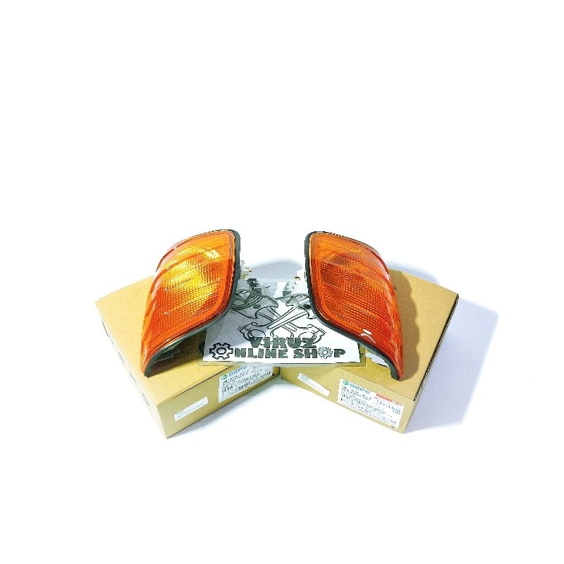 CORNER LAMP LAMPU SEIN SEN MERCEDES BENZ W124 BABY BENZ YELLOW