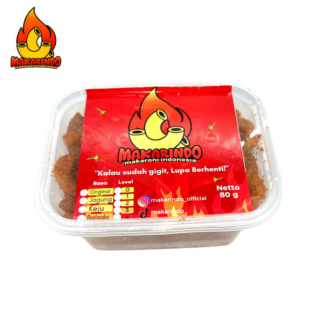 

Makaroni Kering Pedas - Toples Mini 80gr