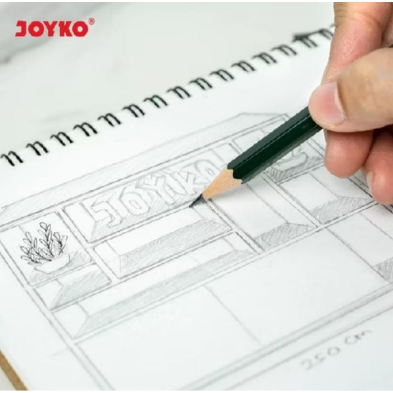

Pensil 2B Joyko P - 88 / Pensil Joyko 2B P - 88 Hijau ( 1 Lusin isi 12 Pcs )