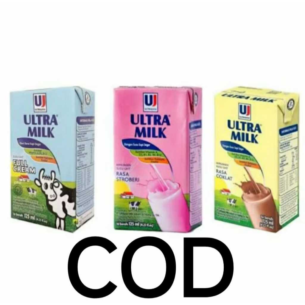 

UHT ULTRA 125 ml VARIAN COKLAT/ STROBERY /FULL CREAM [ ISI 4 ]