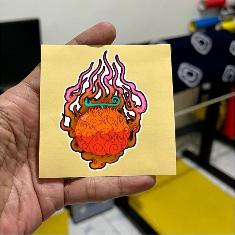 A29, stiker buah Ace, stiker anime, Ace, one piece, stiker hp, motor