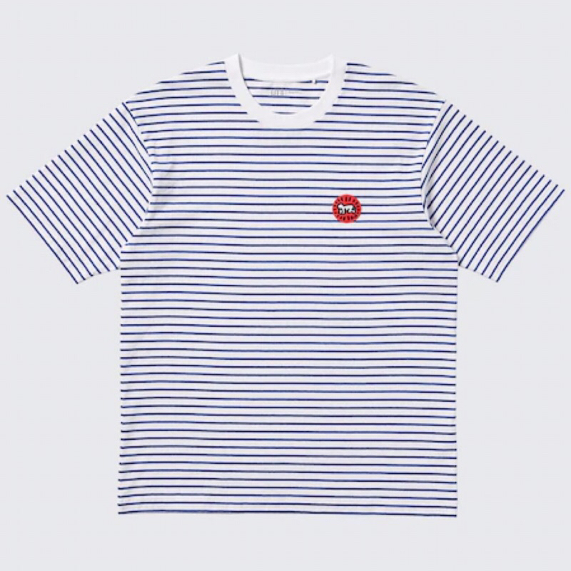 UNIQLO Men UT T-Shirt Kaos Pria Grafis NY Pop Art Keith Haring White