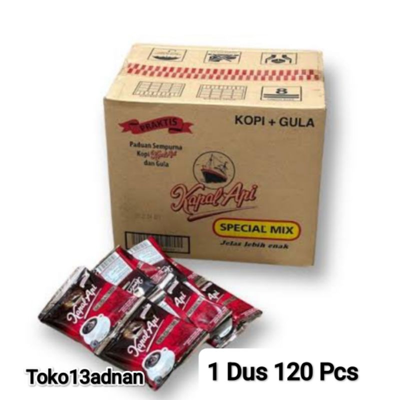 

Kopi Kapal api Mix 23 gr 1 Dus Isi 120 Pcs