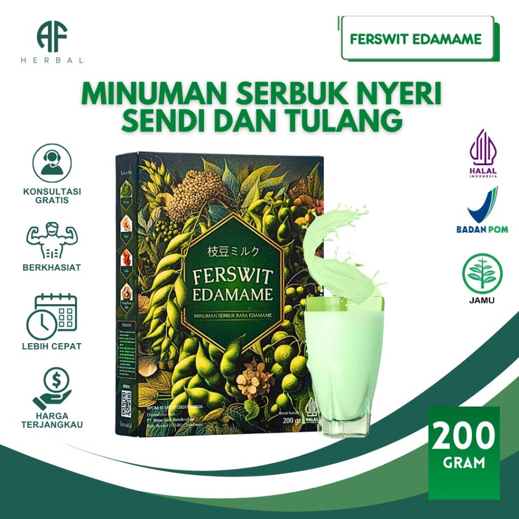 

Ferswit Susu Edamame Jepang Untuk Kolesterol, Asam Urat, Nyeri Sendi & Tulang 100% Original