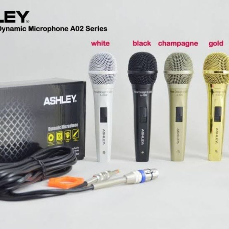 microfon ashley A02 free kabel microfon 6meter