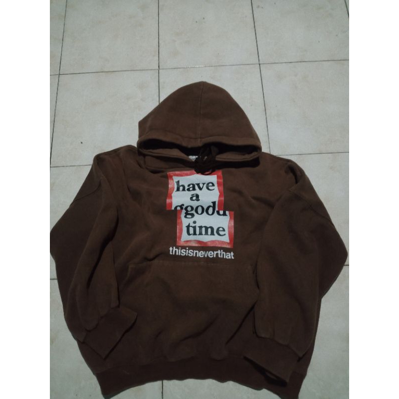 hoodie have a good time x thisisneverthat second original