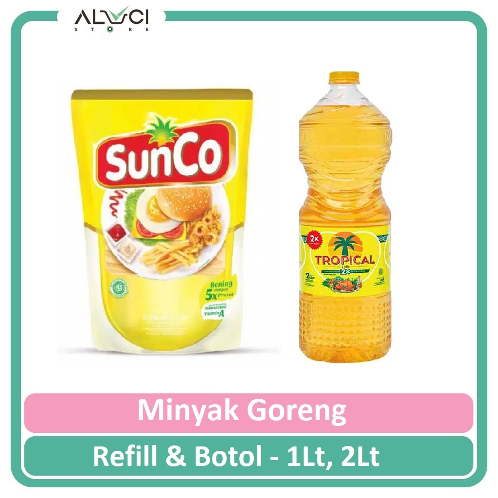 

Minyak Goreng Kemasan Refill & Botol 1Liter l 2 Liter
