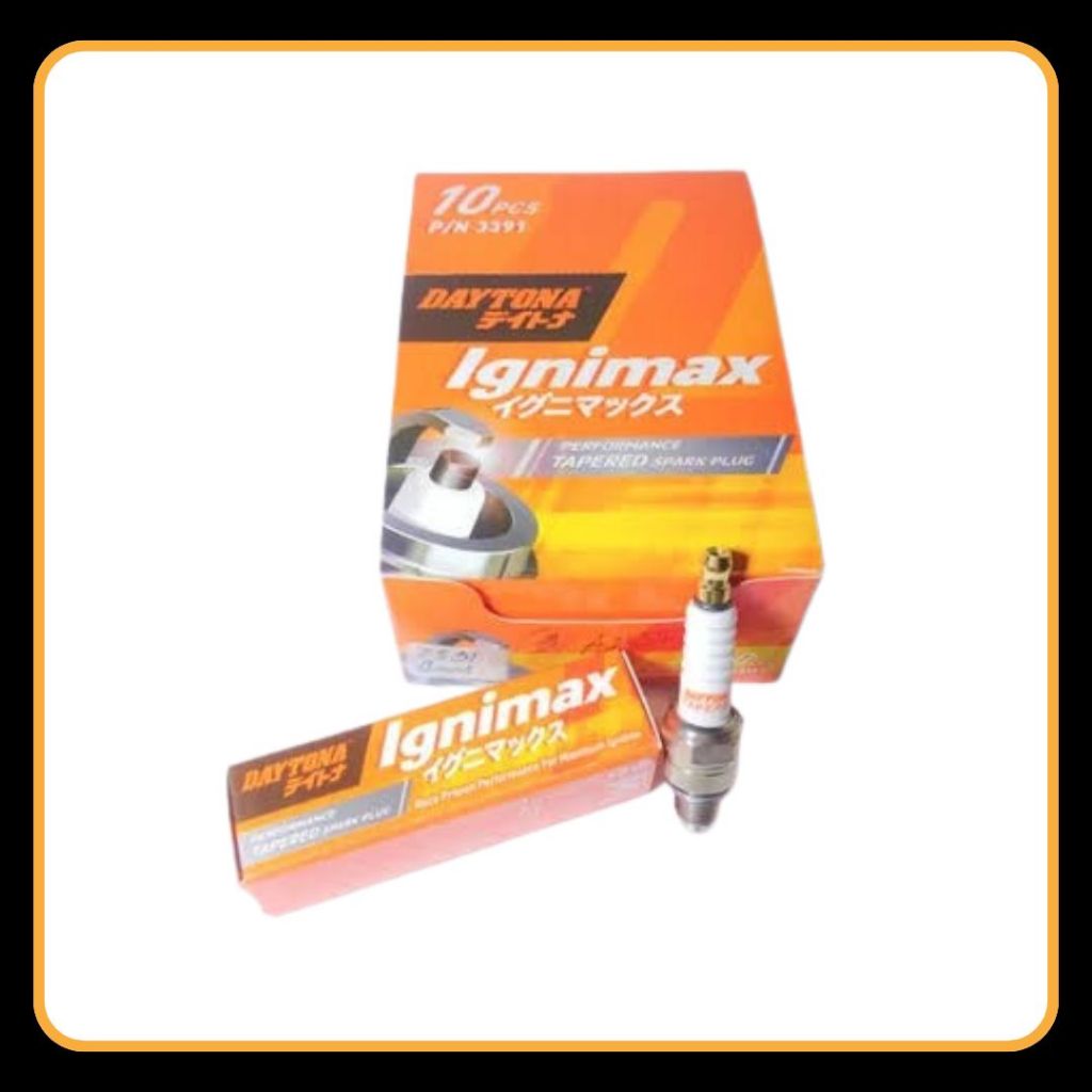 Busi motor DAYTONA max series CR6HSA untuk motor supra, grand , mio - busi motor daytona