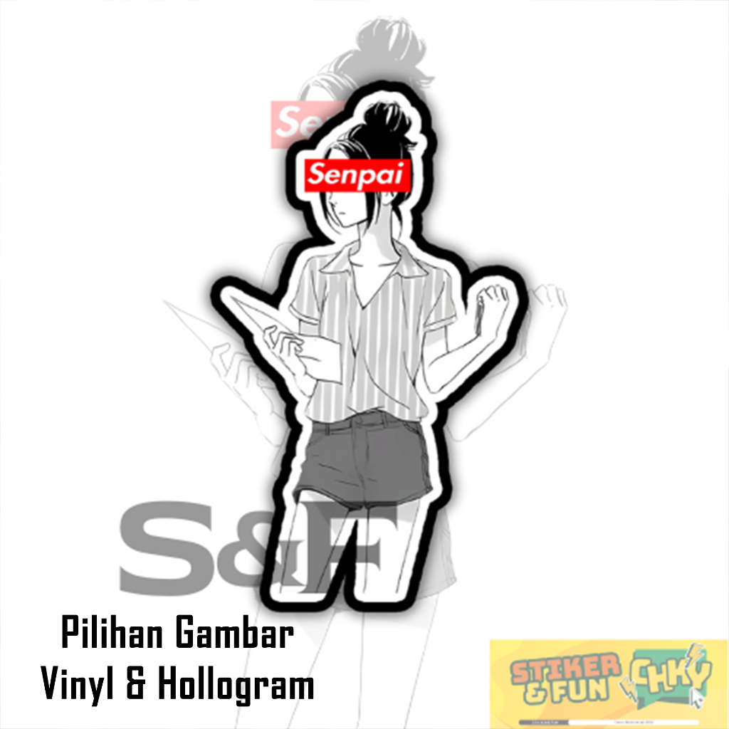 

Stiker Sticker Vinyl/Hollogram Laminasi JAPANESE SCHOOL GIRL SENPAI Vol 25