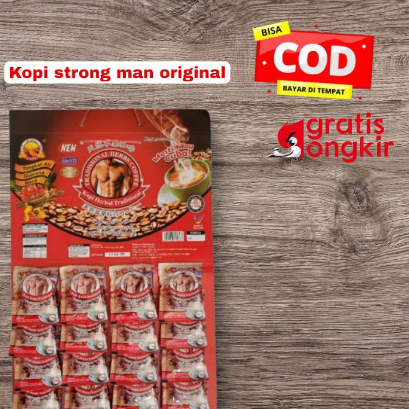 Kopi papan | kopi strongman malaysia | Coffe Malaysia strong original 20 Sachet