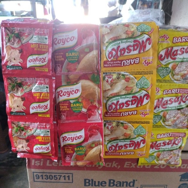 

Masako Royco Renceng penyedap kaldu rasa ayam sapi renceng isi12