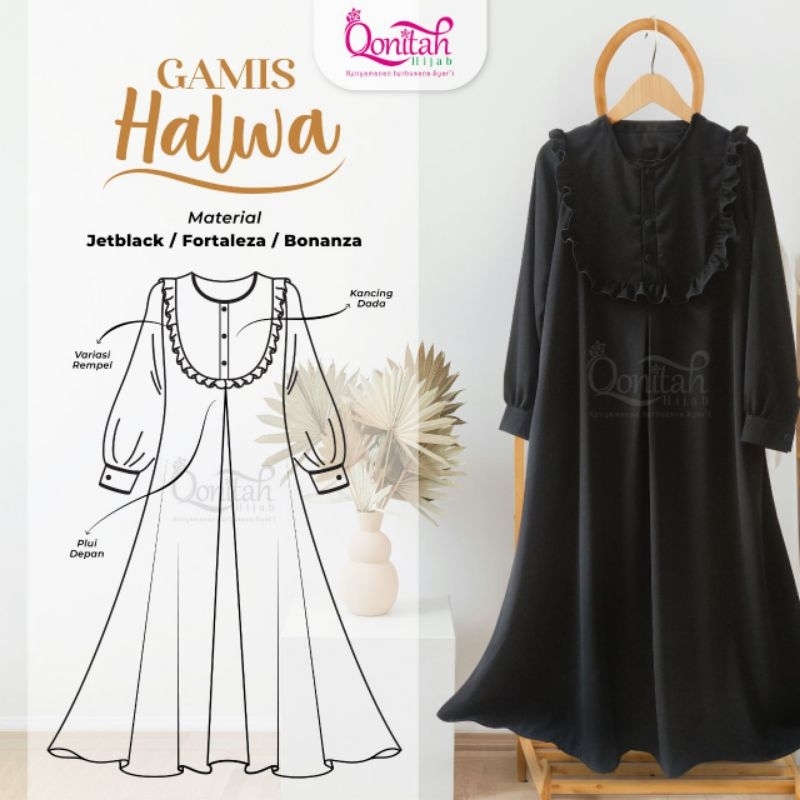 [GAMIS AJA] Gamis Muslimah Gamis Wanita Gamis Akhwat Jubah Akhwat Qonitah Hijab