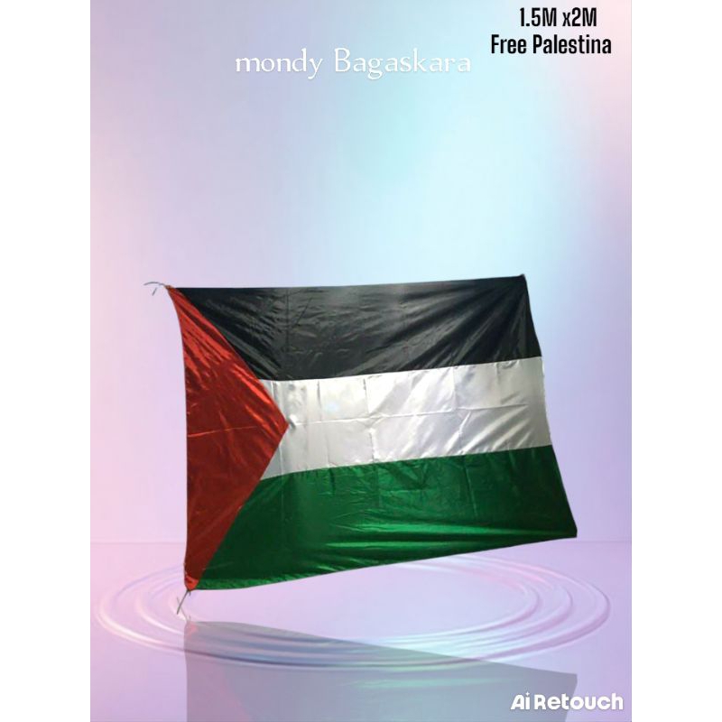 Bendera Palestina jumbo ukuran 2 meter